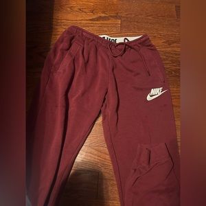 Maroon Nike sweats